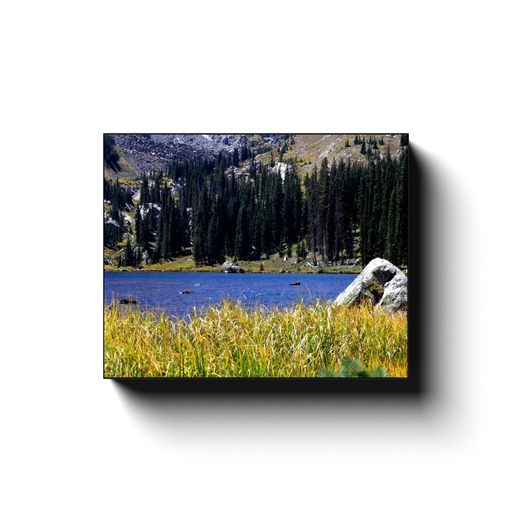 A landscape photograph of Diamond Lake, near Nederland Colorado. Taken by the Arkansas photographer a.d. elliott. #TaketheBackRoads  Printed on high quality, artist grade stock and folded around a lightweight frame to give them a gorgeous, gallery ready appearance. With acid free ink that will last without fading or chipping, Features a scratch-resistant UV coating. Wipes clean easily with a damp cloth or to remove dust, vacuum gently using a soft brush attachment.